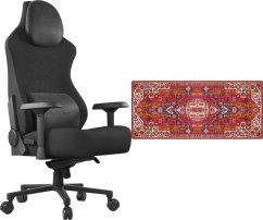 Secret Gear Gaming Chair FX1 Black + Podkładka Secret Gear Carpet Diem XD-2