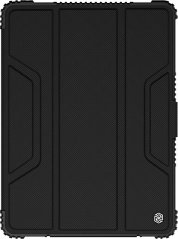 Nillkin Nillkin Bumper Leather Case Pro Pancerne Etui Smart Cover Z Osłoną Na Fotoaparát I Podstawką Ipad 10.2'' 2020 / Ipad 10.2'' 2019 Čierny