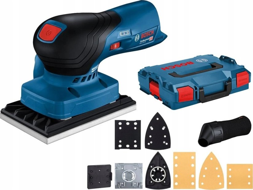 Bosch Bosch cordless orbital sander GSS 12V-13 Professional solo (blue/black, without battery and charger, in L-BOXX, 3 sanding prokoves)
