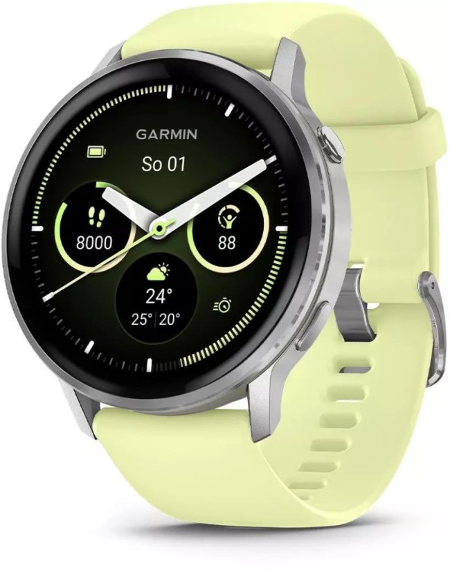 Garmin Venu 4 Smartwatch 45mm silver lemon