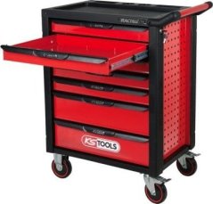 KS Tools Vežimėlis su 215vnt. įrankių KS TOOLS RACINGline, 7 stalčiai