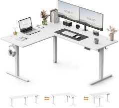 SENSE7 Nojo Light Corner Białe 160 cm x 140 cm White