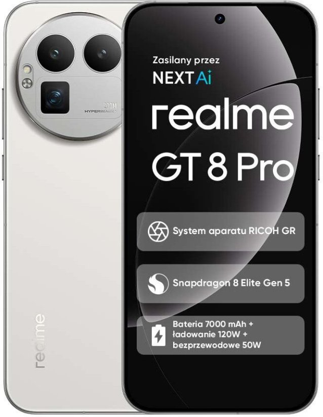 Realme GT 8 Pro 5G 12/256GB Biely  (631002004346)
