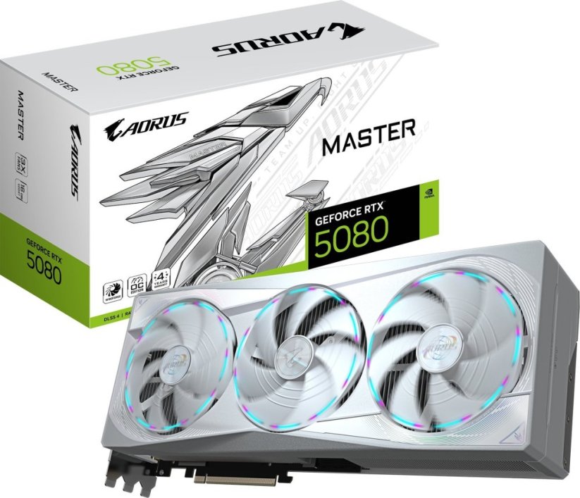 Gigabyte AORUS GeForce RTX 5080 Master ICE 16GB GDDR7 (GV-N5080AORUSM ICE-16GD)