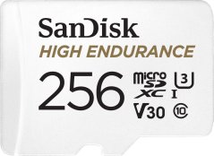 SanDisk High Endurance MicroSDXC 256 GB Class 10 UHS-I/U3 V30 (SDSQQNR-256G-GN6IA)