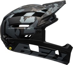 Bell Prilba na celú tvár Super Air R Mips Spherical matte gloss black camo r. M (55–59 cm)