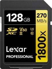 Lexar Professional 1800x SDXC 128 GB Class 10 UHS-II/U3 V60 (LSD1800128G-BNNNG)