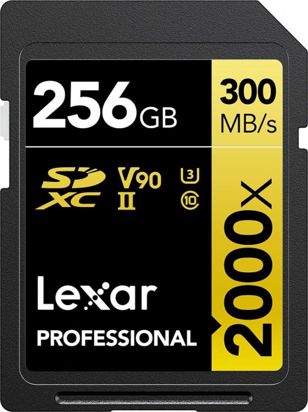 Lexar Professional 2000x SDXC 256 GB Class 10 UHS-II/U3 V90 (LSD2000256G-BNNNG)