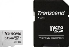 Transcend 300S MicroSDXC 512 GB Class 10 UHS-I/U3  (TS512GUSD300S-A)