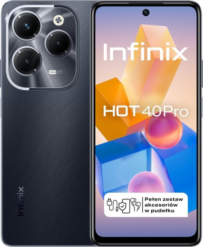 Infinix Hot 40 Pro 8/256GB Čierny  (INFINIXHOT40PROBLACK)