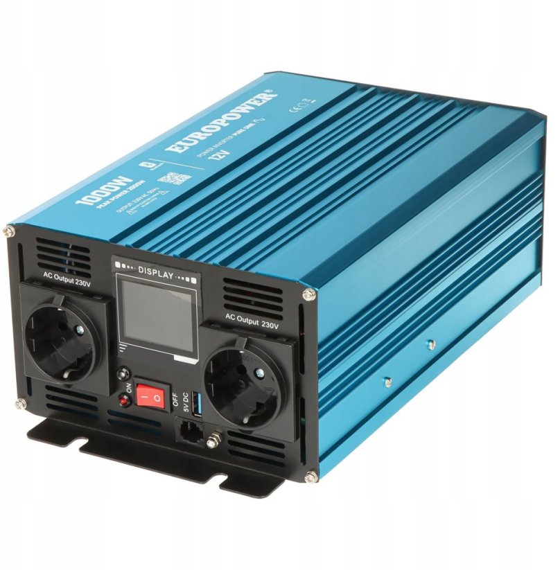 Europower PRZETWORNICA NAPIĘCIA INV/12/1000/PS/S/B Bluetooth EUROPOWER