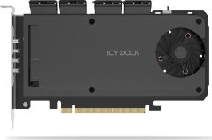 Icydock ICY DOCK Mobile Rack Adapter Card 4-Bay M.2 NVMe SSD zu PCIe 4.0 x 16