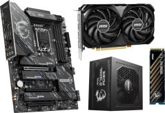 MSI GeForce RTX 4060 Ti Ventus 2X Black OC + Z890 GAMING PLUS WIFI +  MAG A750GL PCIE5 750W +  SSD Spatium M450 V1 1TB / MSI Z890 GAMING PLUS