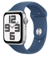 Apple Watch SE 2024 GPS 40mm Silver Alu Sport M/L blue
