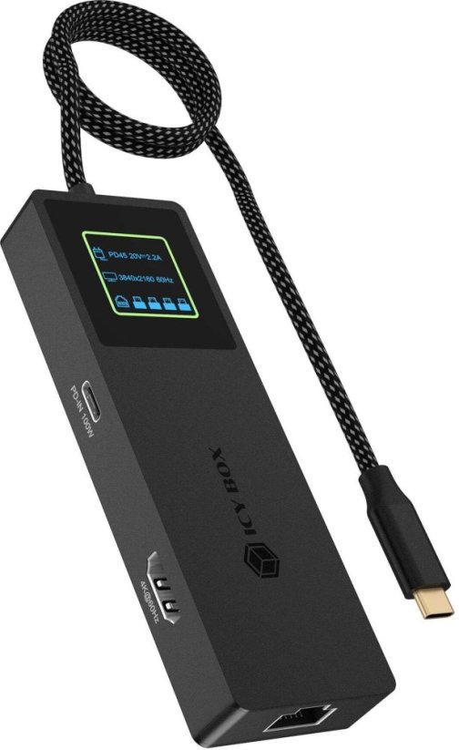 Icy Box Spade Dock 4038 s displejom LCD (IB-DK4038-LCD)