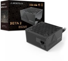 Montech BETA 2 80 PLUS Bronze, ATX 3.1, PCIE 5.1 - 850 Watt, Čierny (BETA 2 850W)