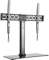 Techly univerzálny Držiak na 1 monitor LCD, 81,28cm-139,70cm, 32-55Zoll z szklana podstawą, Čierny, nośność 40Kg