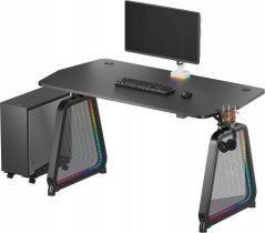 Ultradesk ULTRADESK Biurko Pre gracza BOOSTER, 136x70,5 cm, 75 cm, podświetlenie RGB, držiak na słuchawki i napój
