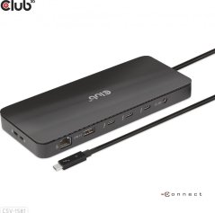Club 3D Club3D Thunderbolt4 11-in-1 HUB > 3xThunderbolt/3xUSB  St/Bu retail