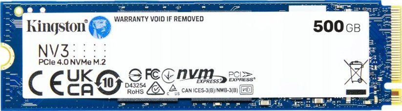 Kingston SNV3S 500GB M.2 2280 PCI-E x4 Gen4 NVMe (SNV3S/500G)
