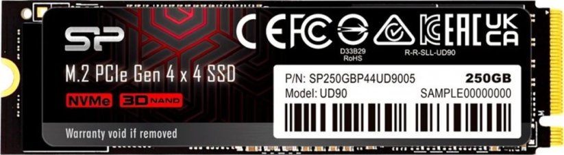 Silicon Power UD90 250GB M.2 2280 PCI-E x4 Gen4 NVMe (SP250GBP44UD9005               )