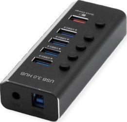 TRITON ROLINE USB 3.2 Gen 1 Notebook Hub 4 porty + 1x ładowanie