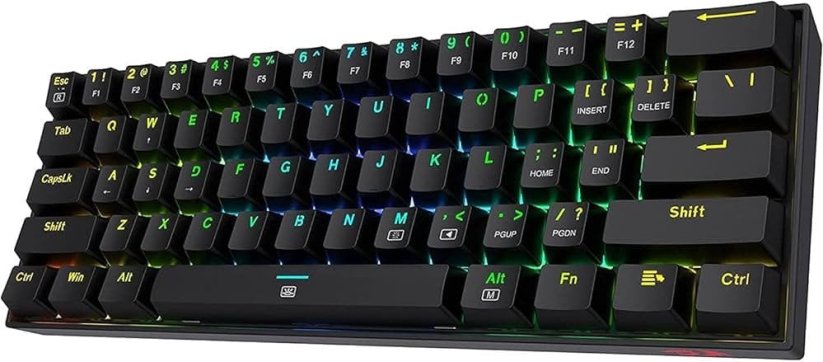 Redragon Redragon K630 DragonBorn Outemu Red (RED-K630RGB) + A113 HP2 Panda Keycaps (A113 HP2)