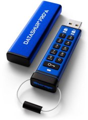 iStorage DatAshur PRO+A pamięć USB 64 GB USB Typu-A 3.2 Gen 1 (3.1 Gen 1) Modrý (IS-FL-DA3A-256-64)