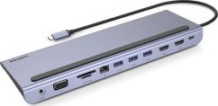 Unitek 11 w 1 1x RJ-45 1x SD 1x USB-C PD 1x microSD  + 3x USB-A 3.0 (D1022B)