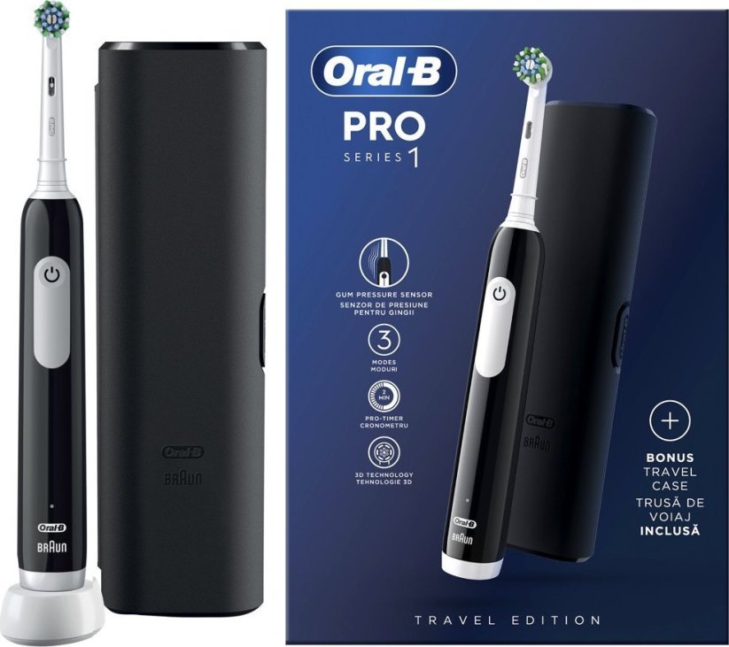 Oral-B Pro Series 1 Cross Action + Etui Black