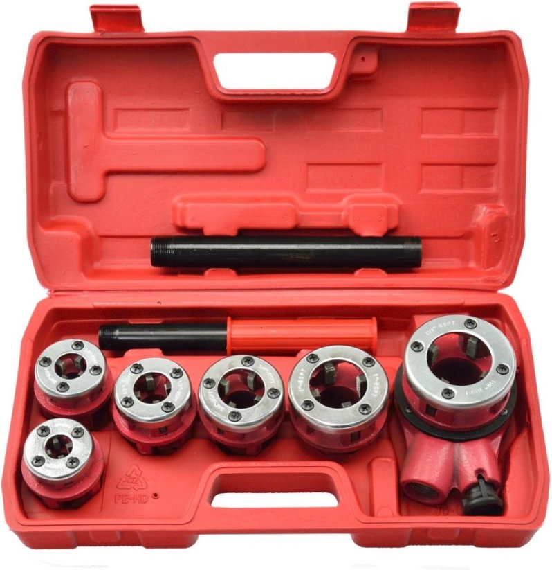 Geko Gwintownica 6 elementów 1/4"-1,1/4" (G01002)
