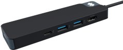 Targus D TARGUS HyperDrive Flex 8 Port USB-C Hub Black