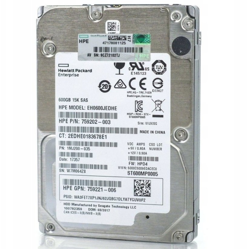 HP 600GB 12G SAS 15K