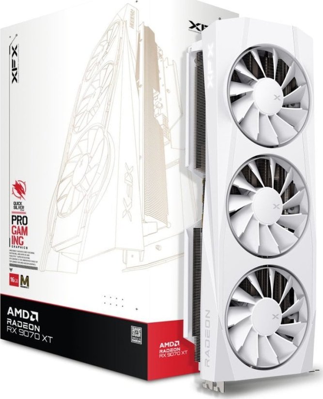 XFX Quicksilver Radeon RX 9070 XT White Magnetic Air 16GB GDDR6