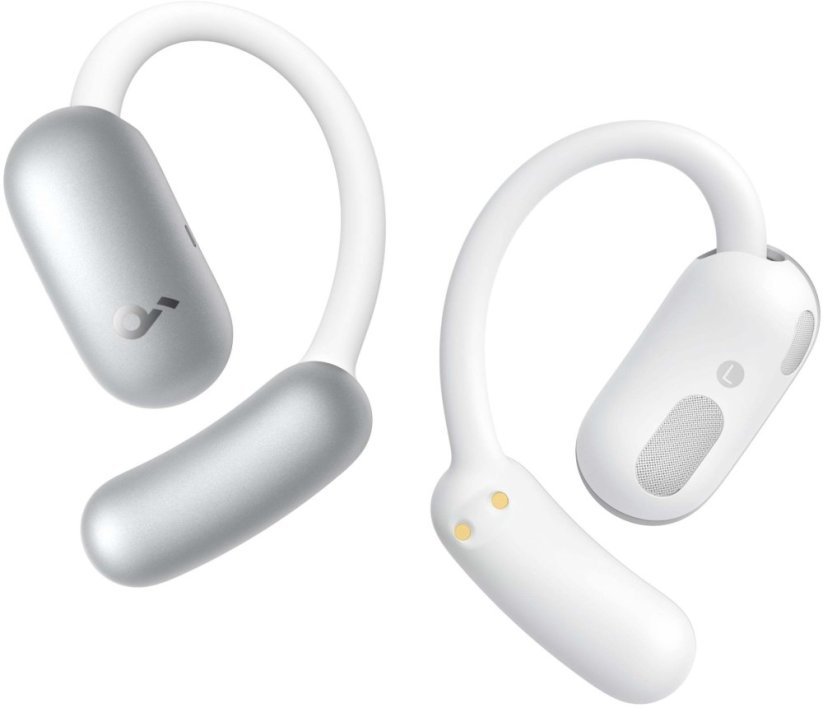 Anker Soundcore AeroFit 2 AI white Słuchawki nauszne, 35 godzin czasu odtwarzania IP55 w tym Asystent AI i tłumaczenie