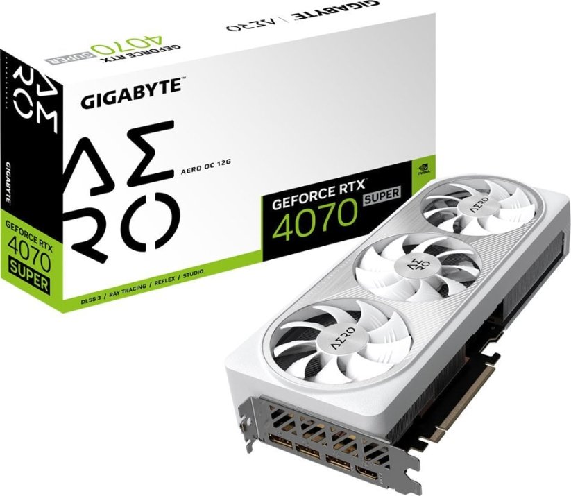 Gigabyte GeForce RTX 4070 SUPER Aero OC 12GB GDDR6X (GV-N407TSAERO OC-16GD)