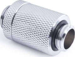 Alphacool ES D-Plug 25,5-40,5mm, G1/4 AG auf G1/4 AG - chróme