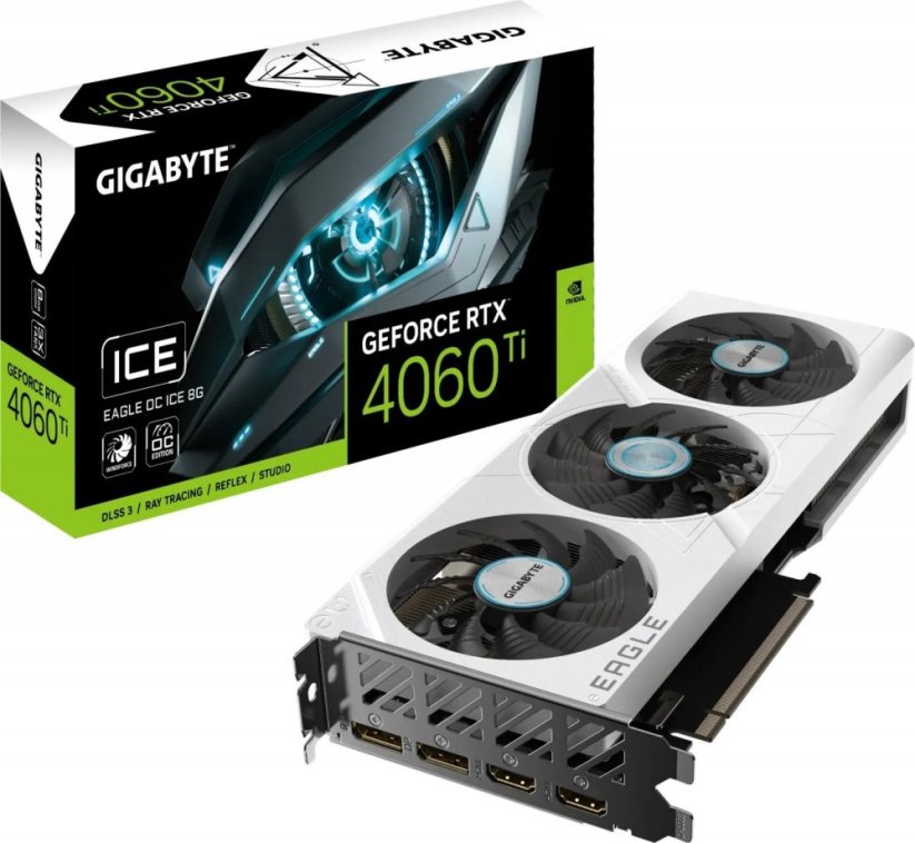 Gigabyte GeForce RTX 4060 Ti Eagle OC Ice 8GB GDDR6 (GV-N406TEAGLEOC ICE-8GD)