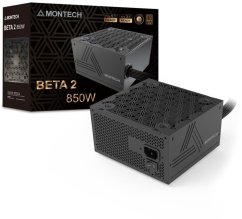 Montech BETA 2 80 PLUS Bronze, ATX 3.1, PCIE 5.1 - 850 Watt, Čierny (BETA 2 850W)