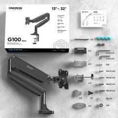 Onkron MONITOR ACC WALL MOUNT/13-32" BLACK G100-B ONKRON G100-B (4603728440699)