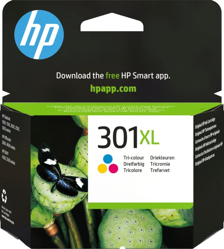 HP 301XL High Yield Tri-Color Original Ink Cartridge (CH564EE#LS1)