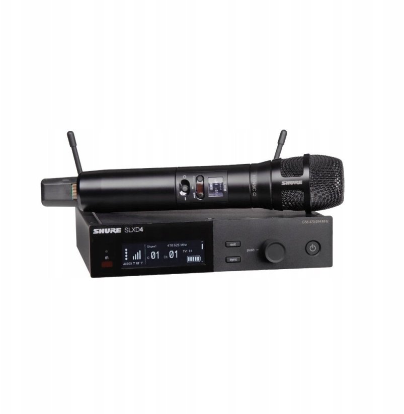 Shure SLXD24E/N8CB-J53 - Cyfrowy system bezprzewodowy z nadajnikiem/mikrofonem ""do ręki"" z kapsułą N8/C...