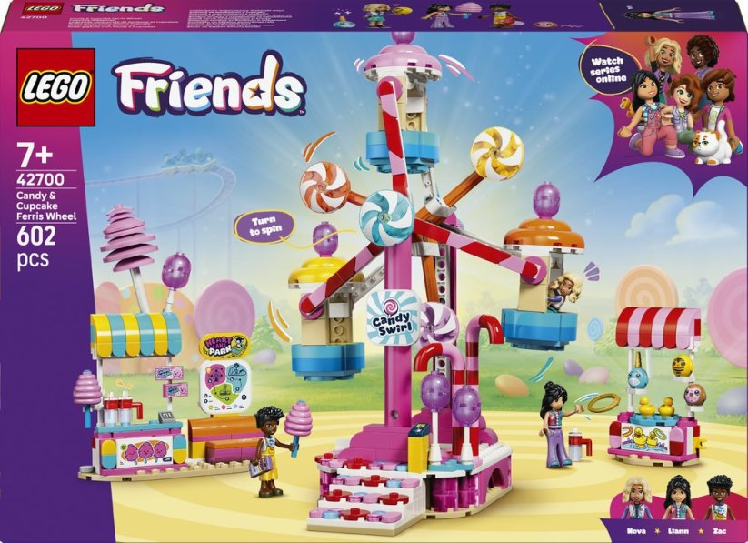 LEGO Friends Cukierkowo-babeczkowy diabelski młyn (42700)