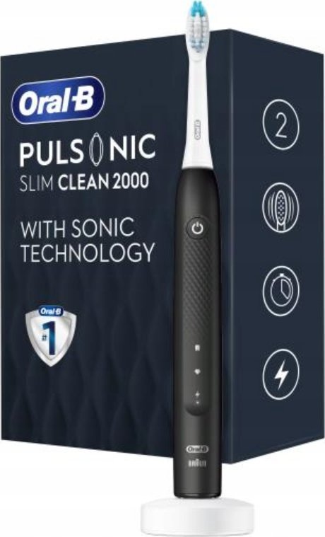 Oral-B Braun Oral-B brush head Pulsonic Slim Clean black - 2000