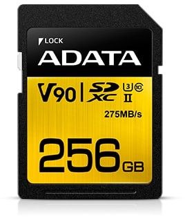 ADATA Premier One SDXC 256 GB Class 10 UHS-II/U3 V90 (ASDX256GUII3CL10-C)