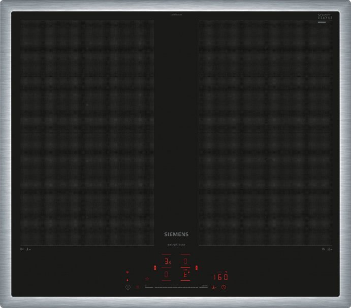 Siemens Siemens EX645HXC1E iQ700, independent hob (black/stainless steel, 60 cm, Home Connect)