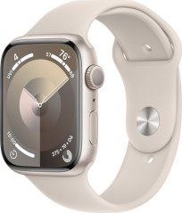 Apple Watch 9 45mm GPS Starlight Alu Sport S/M Béžový  (MR963QP/A)