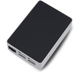 OEM Obudowa do Raspberry Pi 5 - aluminiowa - srebrno-Čierna - Flirc}