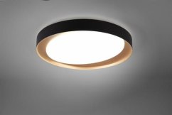 Trio RL Nowoczesny plafon Čierny Trio RL Zeta LED R62712402