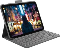 Logitech Logitech Slim Folio Sivý Bluetooth QWERTZ Swiss